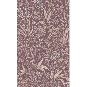 Nocturne - Tapet med blomster - Vin