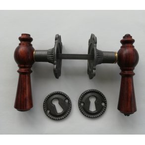 Drgreb Lys Bubinga med Stbejernsbeslag